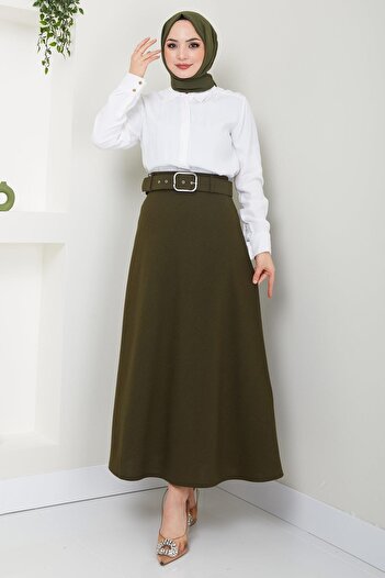 hafsamina Ζωντανή φούστα Mevlana Khaki HM2370