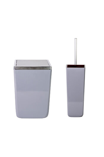 Prima Nova Tuscany Trash Can Toilet Brush Set of 2