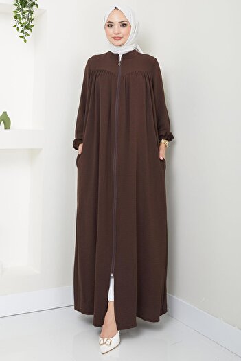 hafsamina Bitter Coffee Robe Aerobin Ferace - HM2156