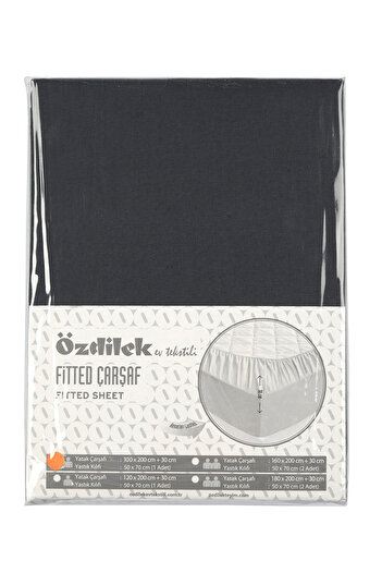 Özdilek Colormix Fitted Sheet Set Antraz
