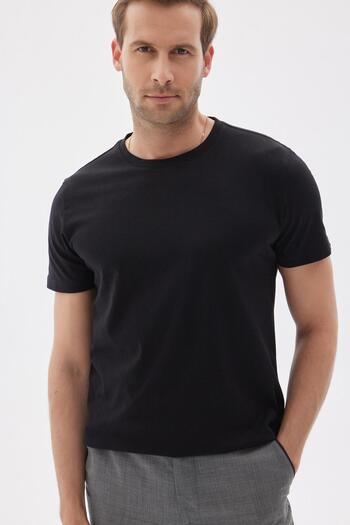 odelon Pack of 5 Crew Neck Slim Fit Men's T-shirts - Multi Color