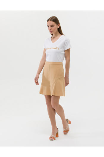 Pierre Cardin Beige A-Line Woven Skirt 50262592 -Vr011