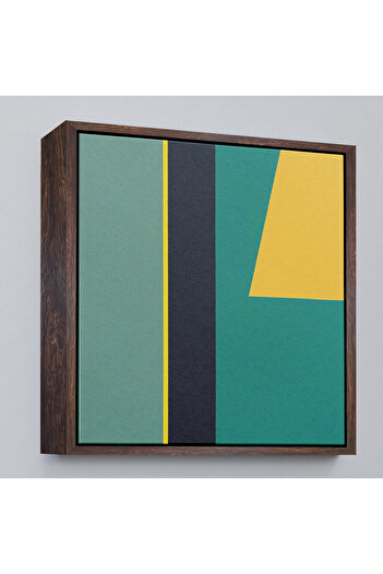 N NOXXO Wooden Framed Léon Wuidar - Abstract Painting-8303
