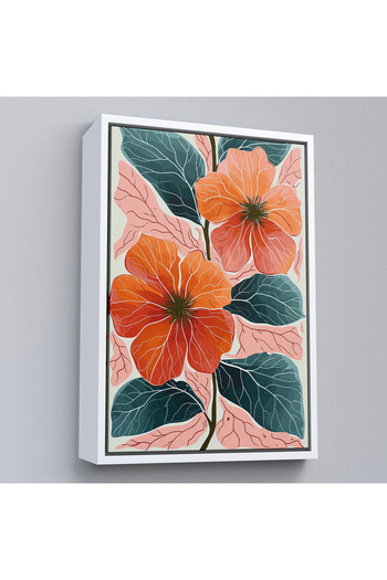 indispensablely Framed Peony Flowers Painting-7640