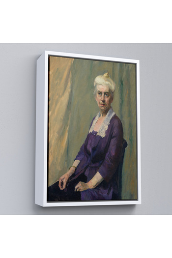 TAKI DERYASI Edward Hopper with Wooden Frame - Elizabeth Griffiths Smith Hopper, the Artist's Mother's Painting-7289