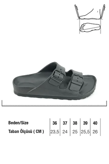 GEZER Papuci de baie reglabili cu cataramă dublă pentru femei de vară, grădină, plajă, piscină