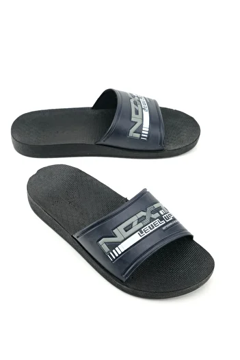 GEZER Summer Men's Faux Leather Comfortable Sole Casual Slippers