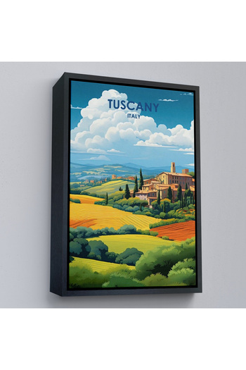 indispensablely Framed Tuscany Italy Painting - Tuscany-7764