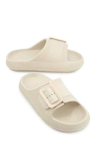 GEZER Women's Summer Eva Slippers - Single Buckle, Adjustable, For Garden Pool Beach