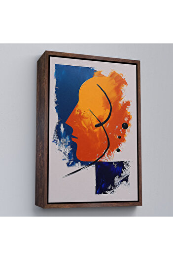 indispensablely Framed Oil Painting Look Abstract Human Silhouette Painting-7650