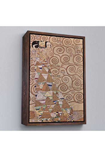 N NOXXO Gustav Klimt cu rame din lemn - Pictură Arborele Vieții - Expectație din Arborele Vieții-7293