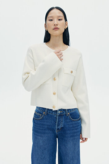 H&M Cep Detaylı Hırka