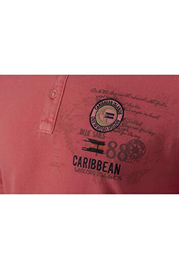Arma Men's Red Polo Neck T-Shirt Y9Tyo7337