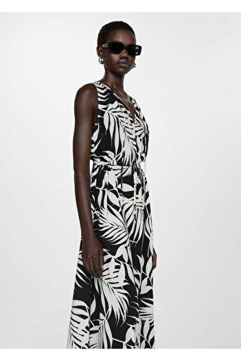MANGO Woman Patterned bow dress