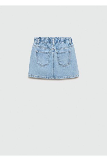 MANGO Kids Paperbag denim etek