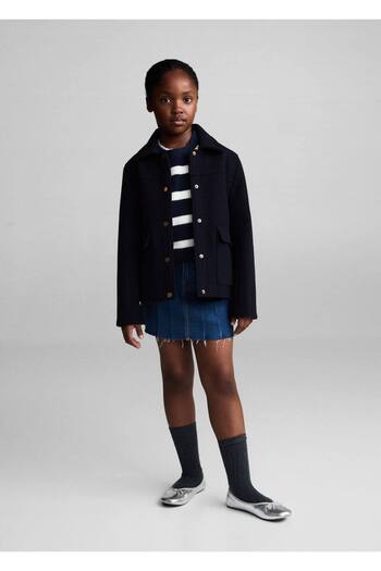 MANGO Kids Gerader Mantel mit Taschen