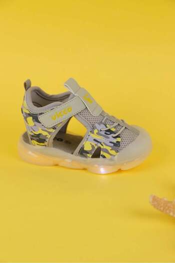 Vicco Size 22-25 Boy's Gray Color Vicco Monrovia Lighted Sandals