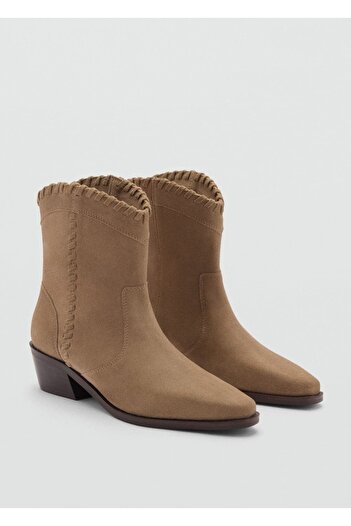 Mango Teen Leather Boot
