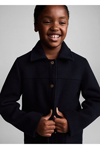 MANGO Kids Gerader Mantel mit Taschen