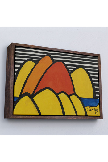indispensablely Framed Alexander Calder - Painting of Bumps - Bumps-7060