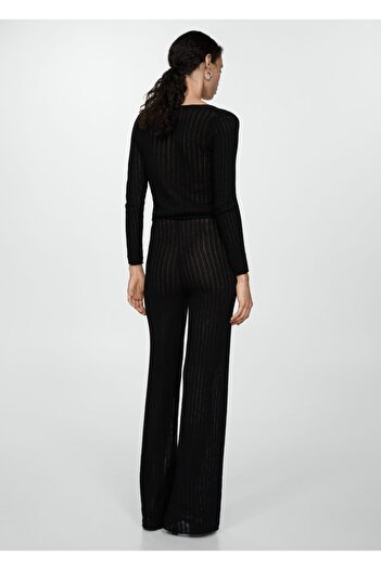 MANGO Woman Bağ detaylı triko hırka