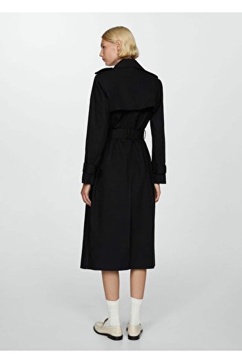 MANGO Woman Cotton Double-breasted Trench Coat