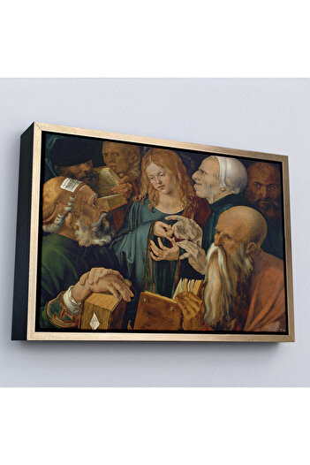 indispensablely Framed Albrecht Durer - Jesus among the Doctors Painting --7255