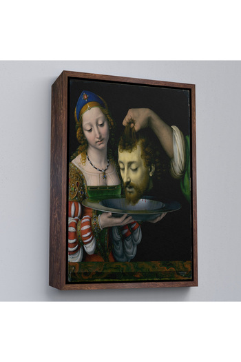 indispensablely Beheading of the Baptist John with Salome Framed Painting-7339