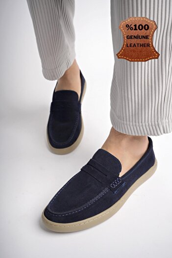 MUGGO Denzel Guaranteed Genuine Leather - Orthopedic Comfortable Men's Shoes