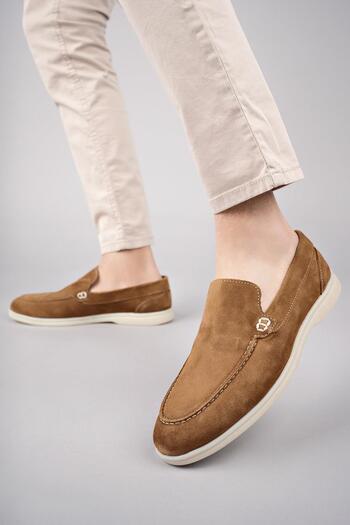 MUGGO Edward Guaranteed Men's Daily Classic Genuine Leather Casual Comfortable Orthopedic Laceless Shoes