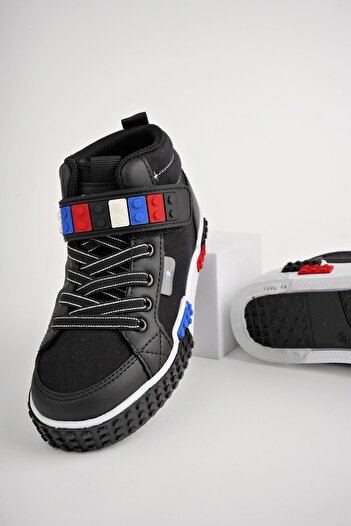 MUGGO Kukuli Garantili Legolu Bağcıklı Ve Cırtlı Ortopedik Çocuk Sneaker Spor Ayakkabı