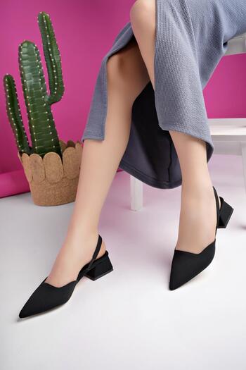 MUGGO Miranda Guaranteed - Low Heeled Women's Shoes with Ankle Detail