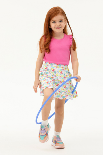 U.S. Polo Assn. Pink Woven Skirt for Girls 50264088 -Vr041