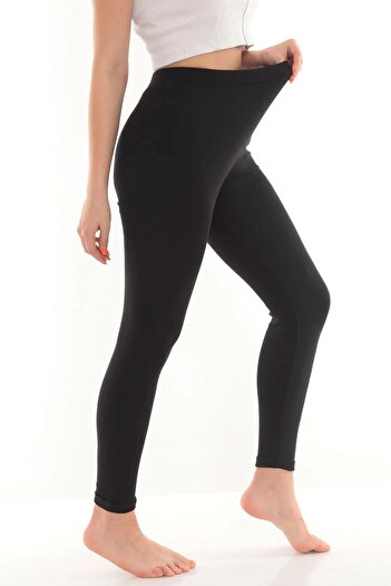İntive Lingerie Women's Cotton Thermal Pajamas Leggings Underwear Black