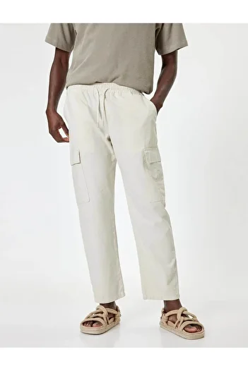 Koton Beige Men's Trousers - 4sam40054hw