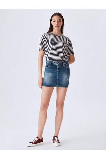 Ltb Fustă adrea mini Jean