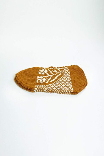 İntive Lingerie Hand Knitted Winter Stylish Women's Wool Booties D12