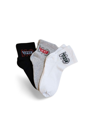Ethab Ticaret 3 Pairs Cotton Short Ankle Socks Summer No Limit