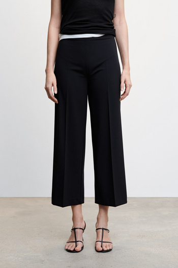MANGO Straight Culotte Trousers
