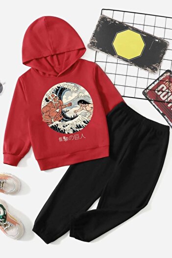 uyguntarz Kanagawa Oki Nami Ura Trainingsanzug-Set für Kinder