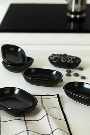 Keramika Matte Black Noyan Snack Bowl 11 Cm 6 Pieces 956