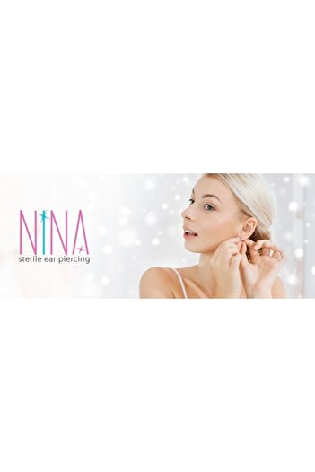 elittrendshop Mini Boy Steril Tragus Kıkırdak Kulak Delme Küpesi 3 Çift Nina Crystal Günlük Kullanıma Uygun