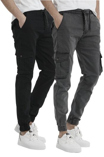 DawRazz Men's Cargo Pants Jeans Leg Elastic