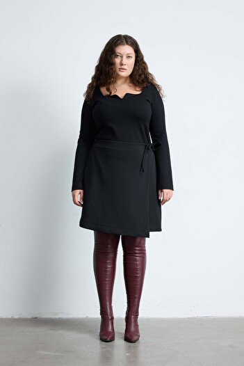LUOKK Amour Büyük Beden Dokuma Mini Şort Etek