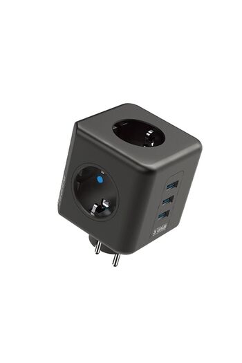 Vothoon مقبس حائط ثلاثي مقاوم للحرارة مع حماية من التيار الحراري 3x USB
