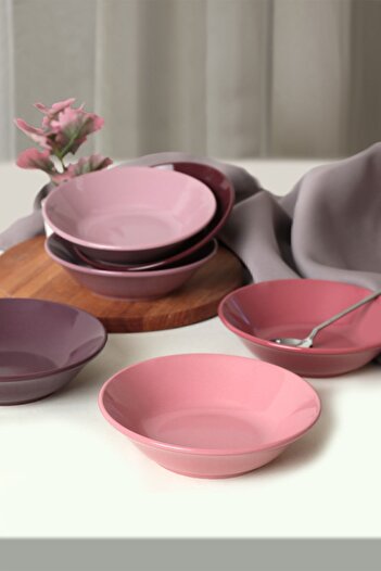 Keramika Mix Purple Hitit Farfurie 18 Cm 6 Bucuri