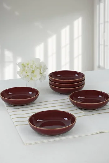 Keramika Plum Gold Mesh Ring Snack Bowl/Faucet 13 Cm 6 Pieces