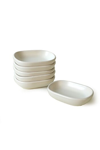 Keramika Bol pentru gustare Noyan Alb Mat 11 Cm 6 Bucuri 022