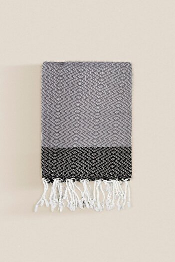 İrya Dila 100% Cotton Peshtemal Black 90x170