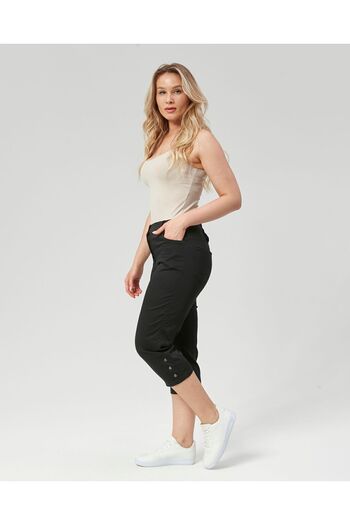 EYLÜL BUTİK Women's Capri Design with Elastic Waist